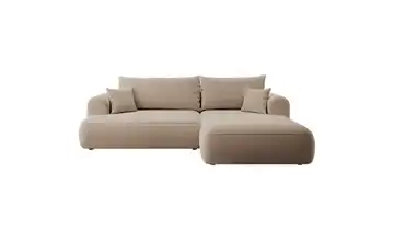 Ecksofa Hellbraun rechts