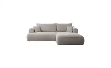 Ecksofa Dunkelbeige rechts
