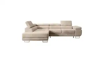Ecksofa Dunkelbeige links