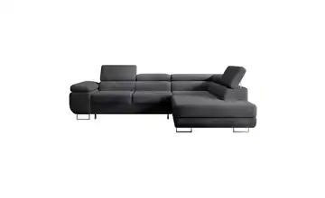 Ecksofa Dunkelgrau rechts