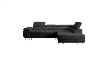 Ecksofa Schwarz rechts