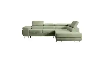 Ecksofa Salbeigrün rechts