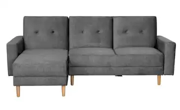 Max Winzer Ecksofa mit Hocker Just Cool Anthrazit