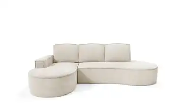 Ecksofa Flow links Hellbeige