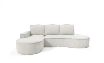 Ecksofa Flow links Cremeweiß