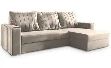 MASSENO Ecksofa Carl Beige