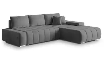 MASSENO Ecksofa Alese Dunkelgrau rechts