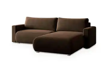 MASSENO Ecksofa Turin Braun