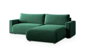 MASSENO Ecksofa Turin Flaschengrün