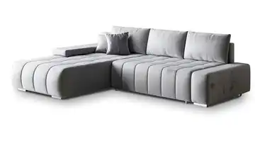 MASSENO Ecksofa Alese Hellgrau links