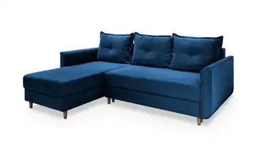 MASSENO Ecksofa  Pisan  Cyanblau links