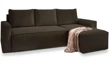 MASSENO Ecksofa Potaro Braun