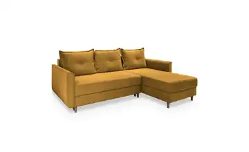 MASSENO Ecksofa  Pisan  Gelb rechts