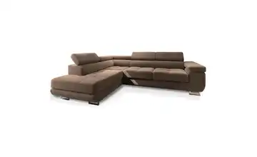 MASSENO Ecksofa mit Schlaffunktion Selva Beige links