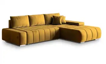 MASSENO Ecksofa Alese Gelb rechts