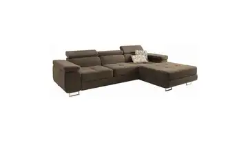 MASSENO Ecksofa mit Schlaffunktion Elma rechts Beige