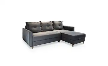 MASSENO Ecksofa  Pisan  Dunkelgrau rechts