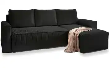 MASSENO Ecksofa Potaro Schwarz