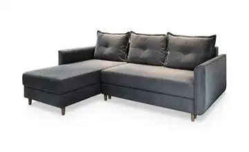 MASSENO Ecksofa  Pisan  Dunkelgrau links