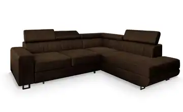 MASSENO Ecksofa Nola rechts Braun