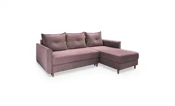 MASSENO Ecksofa  Pisan  Rosé rechts
