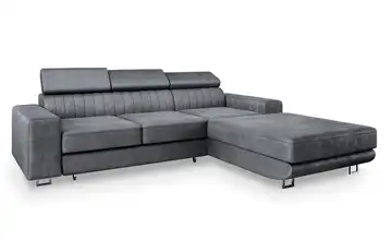 MASSENO Ecksofa Noto Grau rechts