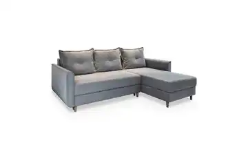 MASSENO Ecksofa  Pisan  Hellgrau rechts