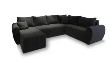MASSENO Wohnlandschaft Madison Schwarz rechts