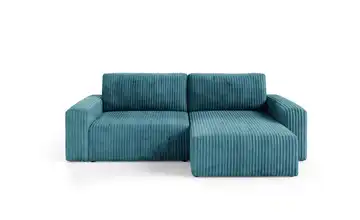Ecksofa  mit Schlaffunktion Fano Türkis/Petrol