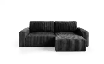 Ecksofa  mit Schlaffunktion Fano Schwarz