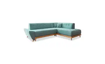 Miuform Ecksofa mit Schlaffunktion Dazzling Daisy Türkis rechts