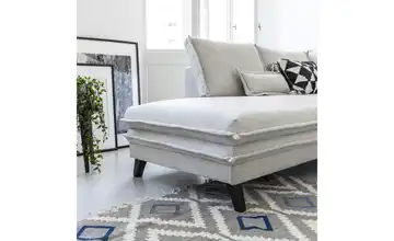 Miuform Wohnlandschaft mit Schlaffunktion Charming Charlie links Beige