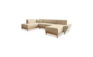 Miuform Wohnlandschaft mit Schlaffunktion Dazzling Daisy Beige links