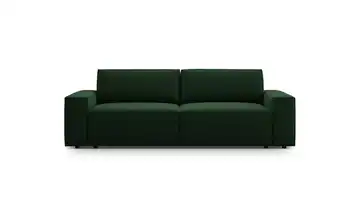 Micadoni Einzelsofa Jodie Flaschengrün Samt