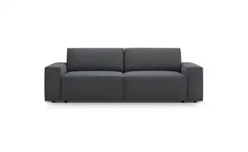 Micadoni Einzelsofa Jodie Dunkelgrau Webstoff