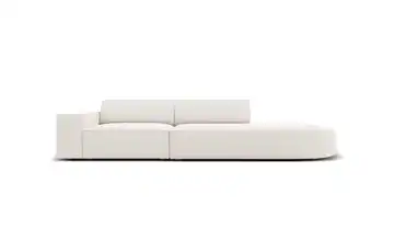 Micadoni Einzelsofa Jodie Hellbeige rechts Webstoff