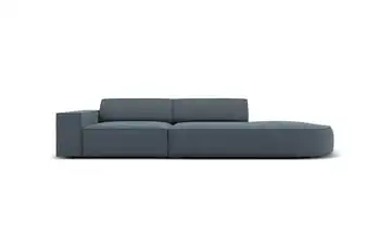Micadoni Einzelsofa Jodie Blau rechts Webstoff
