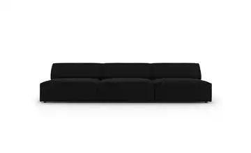 Micadoni Einzelsofa Jodie Schwarz Samt