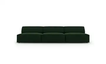 Micadoni Einzelsofa Jodie Flaschengrün Samt
