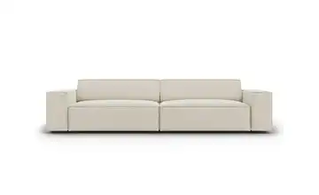 Micadoni Einzelsofa Jodie Dunkelbeige 4 Samt