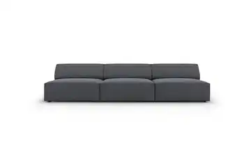 Micadoni Einzelsofa Jodie Dunkelgrau Webstoff
