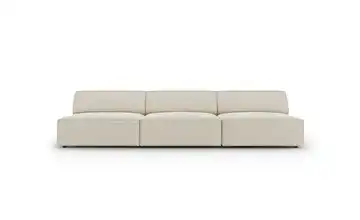 Micadoni Einzelsofa Jodie Dunkelbeige Samt