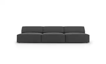 Micadoni Einzelsofa Jodie Grau Samt