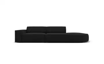 Micadoni Einzelsofa Jodie Schwarz rechts Webstoff