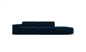 Micadoni Einzelsofa Jodie Blau rechts Samt