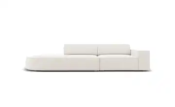Micadoni Einzelsofa Jodie Hellbeige links Webstoff