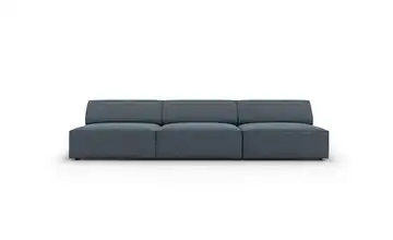 Micadoni Einzelsofa Jodie Blau Webstoff