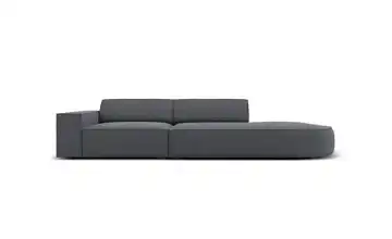 Micadoni Einzelsofa Jodie Dunkelgrau rechts Webstoff