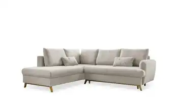 Miuform Ecksofa mit Schlaffunktion Beige links
