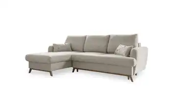 Miuform Ecksofa mit Schlaffunktion Beige links